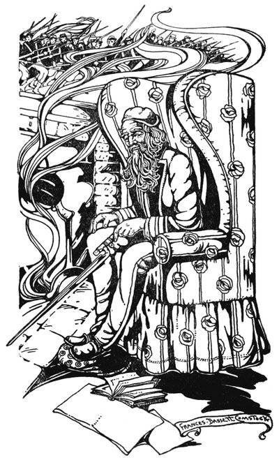 By the Christmas Fire, illustration from 